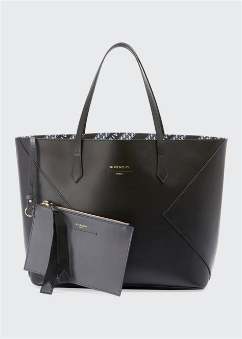 Givenchy Wing Smooth Leather Shopping Tote Bag 